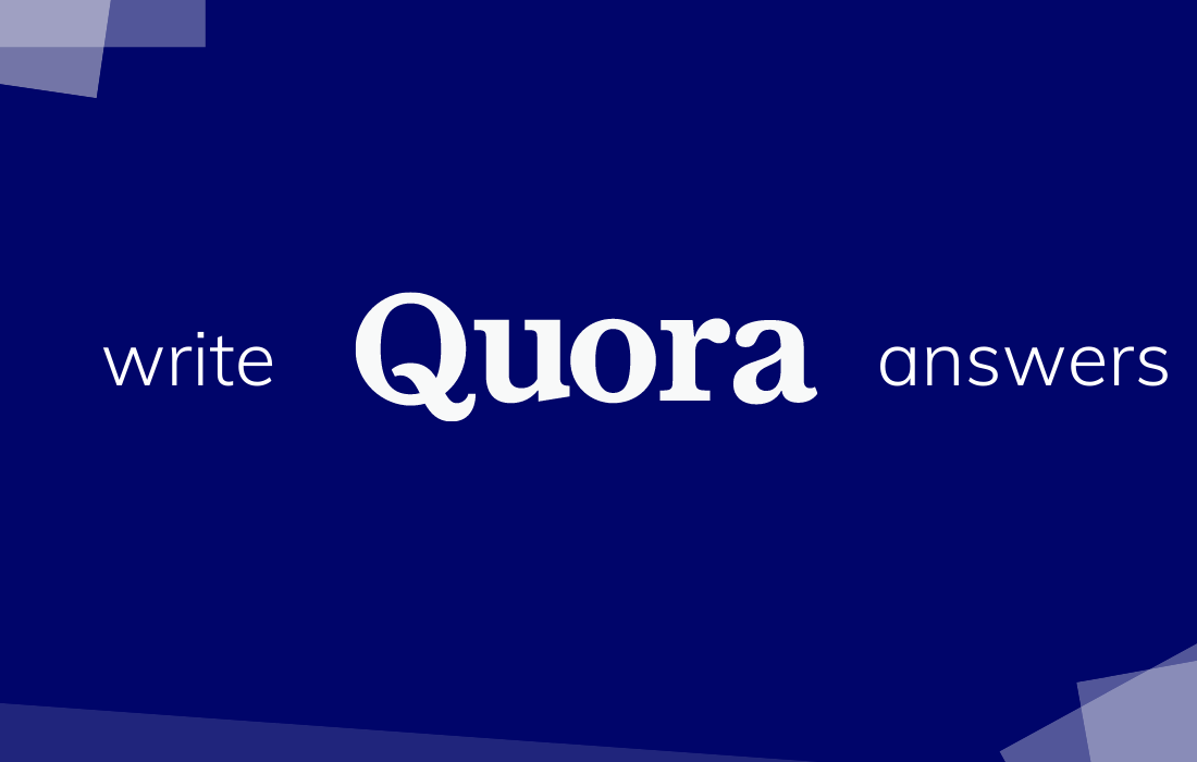 write Quora answers