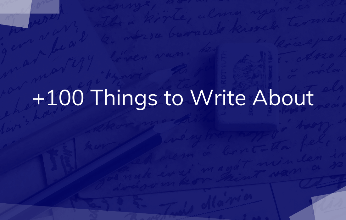 Things to Write About