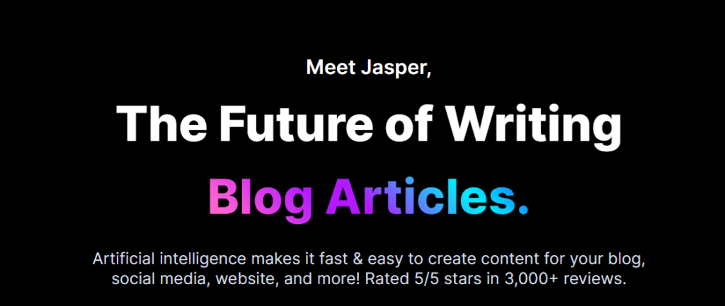 jasper is the Best Copy AI Alternatives