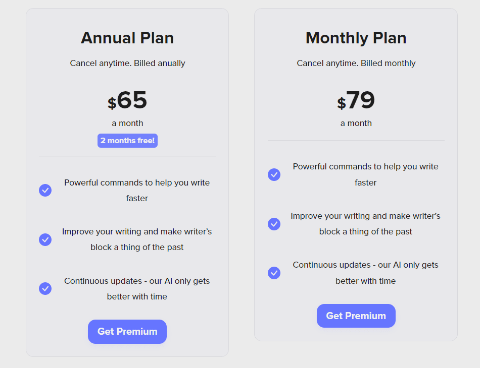 Shortly AI pricing