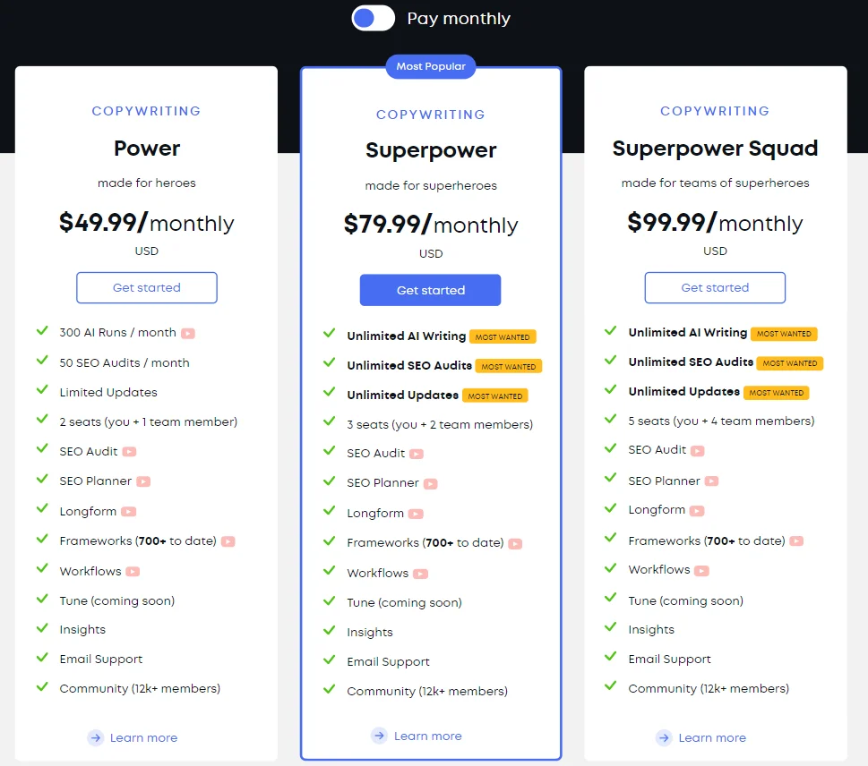 Closerscopy pricing